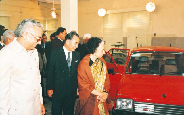 1983_Production of Suzuki cars begins at Maruti Udyog Ltd., India.