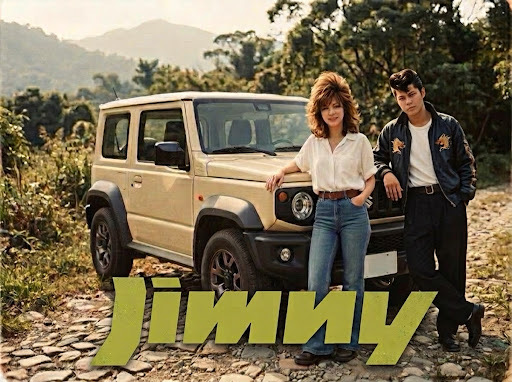 髮型會被風吹亂，但 Jimny 給你的帥氣一輩子不走樣