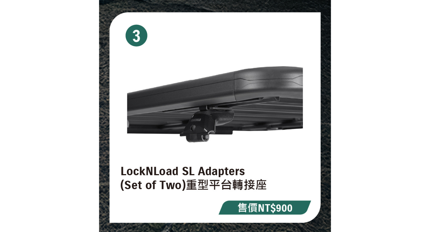 LockNLoad SL Adapters (Set of Two) 重型平台轉接座 (售價NT$900 / 2件)