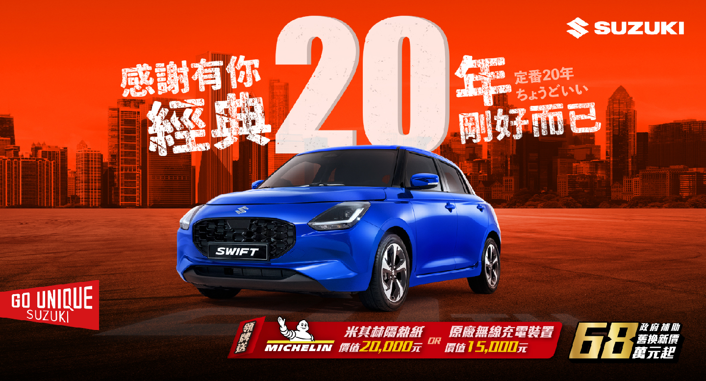 歡慶SWIFT在台灣20周年專案