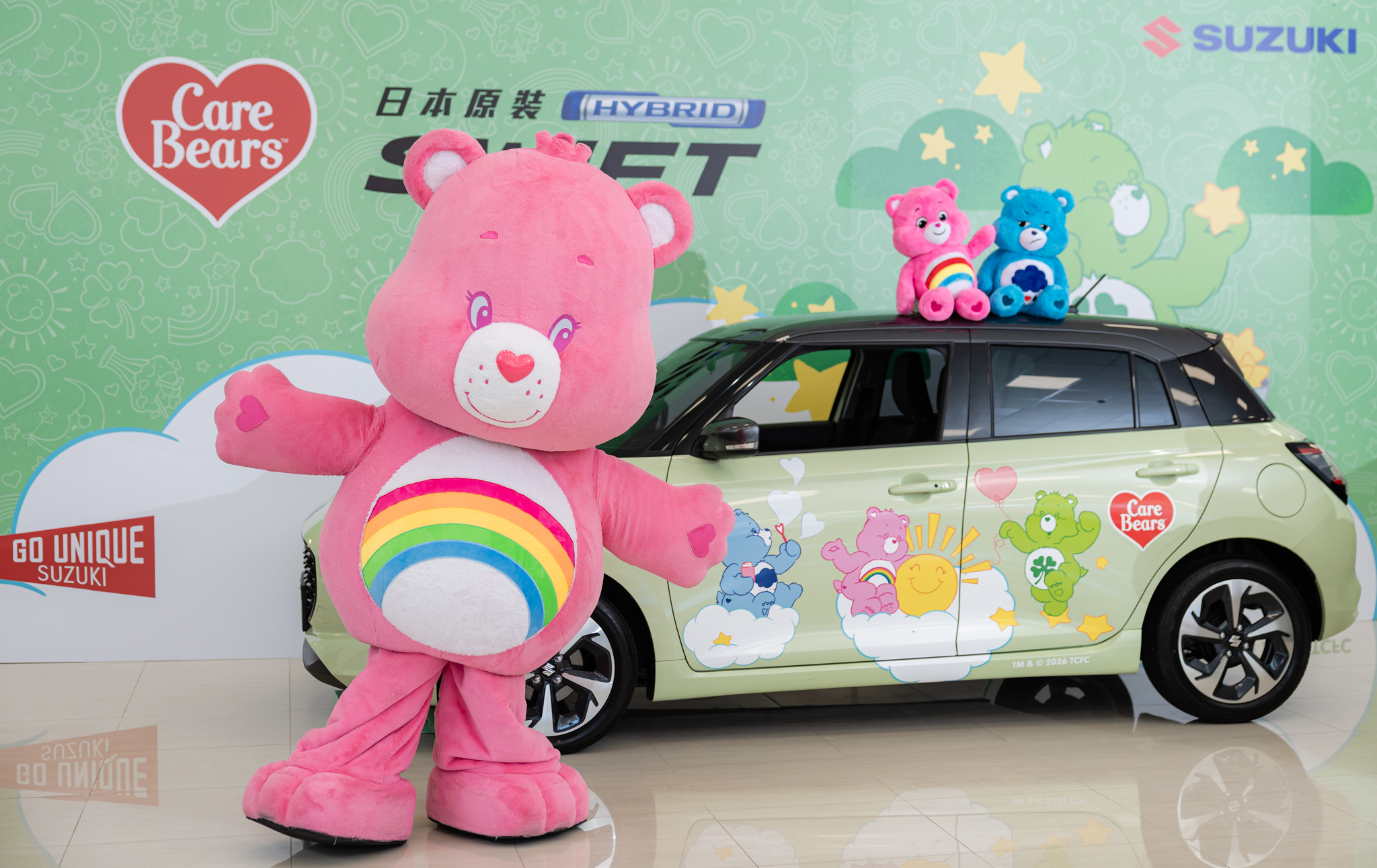 TAIWAN SUZUKI  Care Bears 限量合作彩繪 SWIFT優雅登場